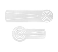 TEMPNAP Mandala Drawing Tools 2Pcs Acrylic Circle Template with Line Spacing Guide and Technical Drawing Features for Artists and Classroom Use, Sturdy and Portable