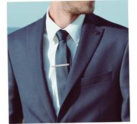 TEMPNAP Men's Metal Necktie Clip Tie Bar Clasp Pinch Clamp with Shiny Silver Finish for Business Formal Shirts Prevents Tie Swinging Easy Clip Design Elegant and Simple Style