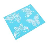 TEMPNAP Mesh Transfer Template and Exercise Hands-on Skills 1 Sheet for Decorative Art Pieces Reusable Butterfly Pattern Silk Screen Printing Stencil Delicate Design