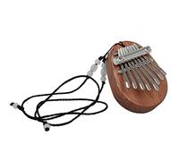TEMPNAP Mini Kalimba Finger Piano Pendant with 8 Keys, Versatile Wood and Metal Thumb Piano Necklace for Travel, Unique Design Suitable for Advanced Performers and Children