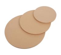 TEMPNAP Molds, Smooth Wooden 3pcs Round with Pottery Versatile Design Khaki Clay Molding Tools and for Pottery Wheel Base and Crafting by Seasoned Artisans