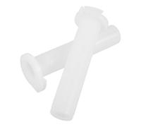 TEMPNAP Motorcycle Handle Bar Throttle Grip Core 2pcs White Plastic
