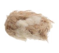 TEMPNAP Natural Bird Nesting Material Khaki Colour Jute Silk and Wool Bedding Providing Warm Environment with Soft Cotton for Birds and Guinea Pigs for Building Nests Outdoors