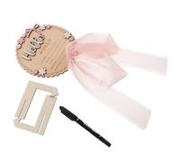 TEMPNAP Newborn Name Plaque with Pen Wooden Keepsake Sign for Birth Announcement Nursery Decor Cute Baby Photo Prop for Boys Girls