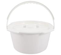TEMPNAP Night Pail Chamber Pot with Lid Practical Portable Pp Material Bedside Commodes for Patients and White Urinal Spittoon