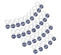 TEMPNAP Number Tags Labels Key Id Tags Aluminium Metal Key Ring for Naming Classifying Things Home Hotels with Numbers 1-30