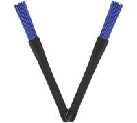 TEMPNAP Nylon Drum Brush Blue Set for Jazz Performances Lightweight Plastic Handle Design Use as Percussion Instrument Accessory for Smooth Playing