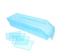 TEMPNAP Organizer and Storage Box with Adjustable Dividers, Lightweight Plastic Medicine Organizer Box for Professional Environments and Hospitals, Blue Infusion Bottle Case with Sleek