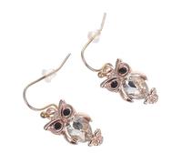 TEMPNAP Owl Earrings for Women Hypoallergenic Rose Gold Animal Jewelry for Teen for Any Occasion Safe Material Stylish Dangling Design