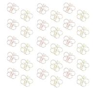 TEMPNAP Paper Clips Creative Shaped 20Pcs Colourful Metal Clips for Colleagues Office Stationery