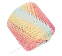 TEMPNAP Pastel Rainbow Cotton Crochet Yarn 440Ft Gradient Multicoloured Thread for Hand Knitting Hats Scarves Gloves DIY Projects