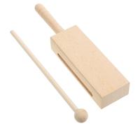 TEMPNAP Percussion Instrument Rectangular Stick Wood Block Instrument for Adults Musical Rhythm Sticks for Music Practice