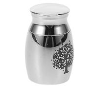 TEMPNAP Pet Cremation Urn Metallic Ashes Jar for Dogs and Cats Stainless Steel Lightweight with Waterproof Design, Sturdy and Not Easy to Fade or Deform, for Funeral and Memorial