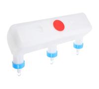 TEMPNAP Plastic Multiple Pacifiers Milk Feeder for Lambs and Goats 3l Capacity White Animal Nursing Device Improving Feeding Efficiency and Reducing Manual Labour for Farm Use