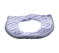 TEMPNAP Plush Toilet Seat Cushion Thickened Plush Toilet Seat Cover Soft Square O-Shaped Easy to Assemble and Disassemble Good Flexibility for Bathroom Home