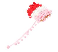 TEMPNAP Polyester Pom Trim Fringe Ribbon for DIY Sewing for Embellishing Skirts and Hats with Creative and Elegant Style