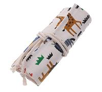 TEMPNAP Portable Canvas Pencil Roll up Bag for Drawing and Sketching Capacity Pen Organizer Multiple Slots for Artists Students and