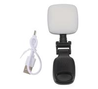 TEMPNAP Portable Clip-on Selfie Light with Adjustable Ring Light and Phone Camera Mirror, Plastic Material, High-capacity Battery, for Nighttime Selfie and Instant Vlogging on Smartphones