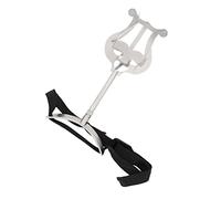 TEMPNAP Portable Euphonium Music Sheet Stand Silver Iron Multi-functional Support Rack with Unique Design and Fine Workmanship for Musical Instrument Practice
