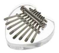 TEMPNAP Portable Keys Finger Piano Mini Kalimba Musical Instrument for Beginners and Adults Heart-shaped Thumb Piano Easy to Learn Scale Gift for Christmas Valentine Day Birthday