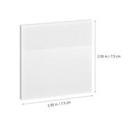 TEMPNAP Portable Pet Note Pads 4 Books with 50 Sheets Each Self-adhesive Memo Pads for Study and Office Use, White Reminder Notes for Students and Staff