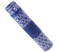 TEMPNAP Portable Poster Tube Storage Case for Artwork and Drawings, Blue and White Porcelain Design, 35-62cm Extendable Cylindrical Mailing Tube with 6cm Inner Diameter for Artists