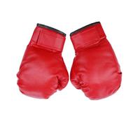 TEMPNAP Professional Kickboxing Gloves Air Holes and Easy On/off Design, Pu Material, Stylish Red Sparring Boxing Gloves for Thai Kickboxing Training