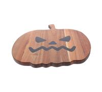 TEMPNAP Pumpkin Shape Wood Serving Tray Resin Acacia Charcuterie Board for Thanksgiving Halloween Party Fall Decor Cake Plate Wedding Present