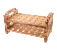 TEMPNAP Quail Egg Holder 24 Holes Stackable Double Layer Wooden