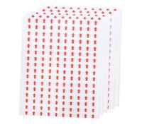 TEMPNAP Red Arrow Label Stickers 60 Sheets Paper Adhesive Arrow Warning Decals for Equipment Direction Indication Convenient to Carry and Store