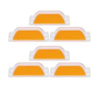 TEMPNAP Reflective Road Markers 6 Pack Rectangular Driveway Markers for Lane Identification and Safety on Streets and Highways in Poor Weather