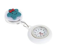 TEMPNAP Retractable Nurse Pocket Watch with Clip, Cute Silicone Star Design, Accurate Timekeeping, Convenient Wearing Method, Blue Alloy Case, for Nurses and Students, Birthday and Work