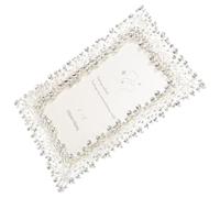 TEMPNAP Rhinestone Inlaid Picture Frame Creative Desktop Photo Holder for Wedding and Family Memories Metal Frame for Tabletop