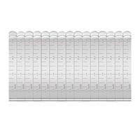 TEMPNAP Sewing Clips 3 Inches Measurement Ruler 15pcs Metal Hemming Clips with for Sewing Anti-Rust Pinning and Marking Quilting Supplies for