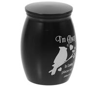 TEMPNAP Small Stainless Steel Urn for Parrot Ashes with Mini-sized Capacity and Waterproof Design, Memorial Keepsake Urn Offering A Permanent Resting Place for Parakeets