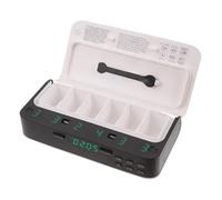 TEMPNAP Smart Electronic Pill Box Portable Medicine Organizer Battery Alarm Clock for Old Patients to Remind Medication