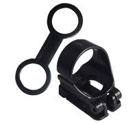 TEMPNAP Snorkel Keeper Clip for Mask Strap and Snorkel Tube, Black Silicone and Abs Material, Oval Double-ring Buckles, Convenient Connection and Easy to Use, for Scuba Diving