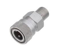 TEMPNAP Stainless Steel Female Quick Connect Coupler for High Pressure Hose Tire Quick Inflator Nozzle Suitable for Electric Scooters and Sports Balls in Outdoor Emergency Inflation