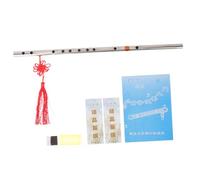 TEMPNAP Stainless Steel Flute Instrument in F Tone with Retro Style, Comfortable to Hold and Producing Beautiful Natural Sounds, for Kids and Adults Beginners