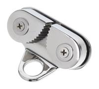 TEMPNAP Stainless Steel Jam Cleat with Flared Entry and Easy Disassembly for Kayak and Canoe, Sturdy Sailboat Cam Cleat Boat Accessory Rope Clamp with Leading Ring