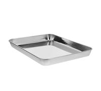 TEMPNAP Stainless Steel Medical Tray Holder Thickened Flat Bottom Instrument Organizer for Laboratory and Clinical Use Wear-resistant Medicine Plate