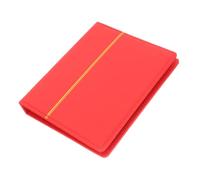 TEMPNAP Stamp Collecting Album A5 Small Binder Loose-Leaf Stamp Book 19x24cm Red Standard Storage Album Holder for