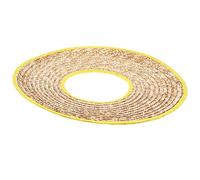 TEMPNAP Straw Hard Hat Sun Shade Visor with Brim for Outdoor Workers Breathable Sun Protection Shield for Gardening Construction Sanitation Neck and Ear Coverage Random Color