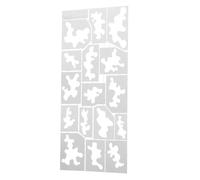 TEMPNAP Sturdy Stainless Steel Camouflage Stencils for Model Painting, Reusable Hollow-Out Templates for DIY Military Craft Projects Including Aircraft and Tanks, Designed for Easy