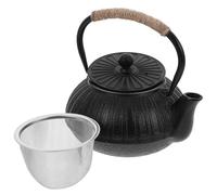 TEMPNAP Teapot Small Tea Kettle Japanese Style 600ml Capacity Cast Iron with Tea Filter, Stovetop Safe Built to Last Multifunctional Design for Sharing with Friends and Family