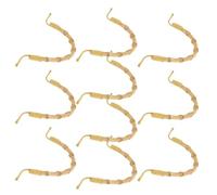 TEMPNAP Universal Fit Rattan Teapot Handle Replacement U-Shape Decorative Accessory 10 Pcs with Sturdy Iron Core for Ceramic Pottery Tea Pots, for Tea Rooms and Offices