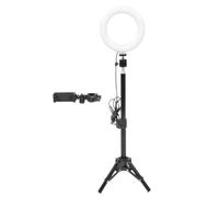 TEMPNAP USB Broadcasting Live ABS for with Aluminium Material and Alloy Powered LED Fill Light Circle, Portable and Lightweight Supplementary Lighting Selfie Industry