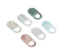 TEMPNAP Webcam Privacy Slider 6Pcs Set for Laptop and Phone, Ultra-Thin Marble Pattern Camera Covers, Compact Privacy Protectors for Tablet and Notebook Use