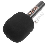 TEMPNAP Wireless Handheld Microphone with Speaker Q11 Portable Karaoke Mic Black for Home Use Compatible with Smartphone Music Supplies