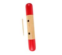 TEMPNAP Wooden Latin Percussion Musical Instrument Frog Croaker Rhythm Sticks Handheld Educational Toy for Boys and Girls Music Class Fun